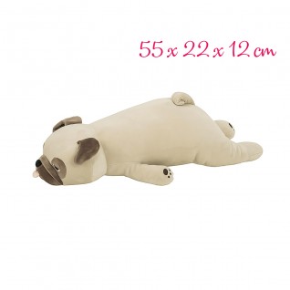 nemu nemu 巴哥 Hana 超柔抱枕 (W55xD22xH12 cm)