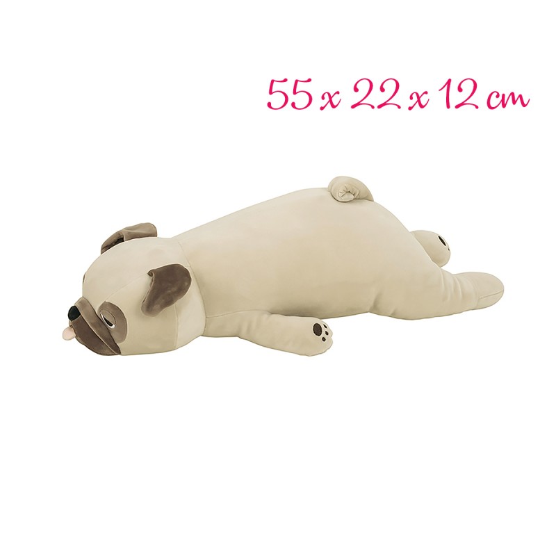 nemu nemu 巴哥 Hana 超柔抱枕 (W55xD22xH12 cm)