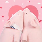 nemu nemu 小粉猪 Pinky 超柔抱枕 (76x32x20 cm)