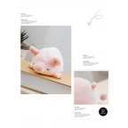迷你 綿花糖 動物 小粉猪 Pinky (nemu nemu) (11x9x8  cm)