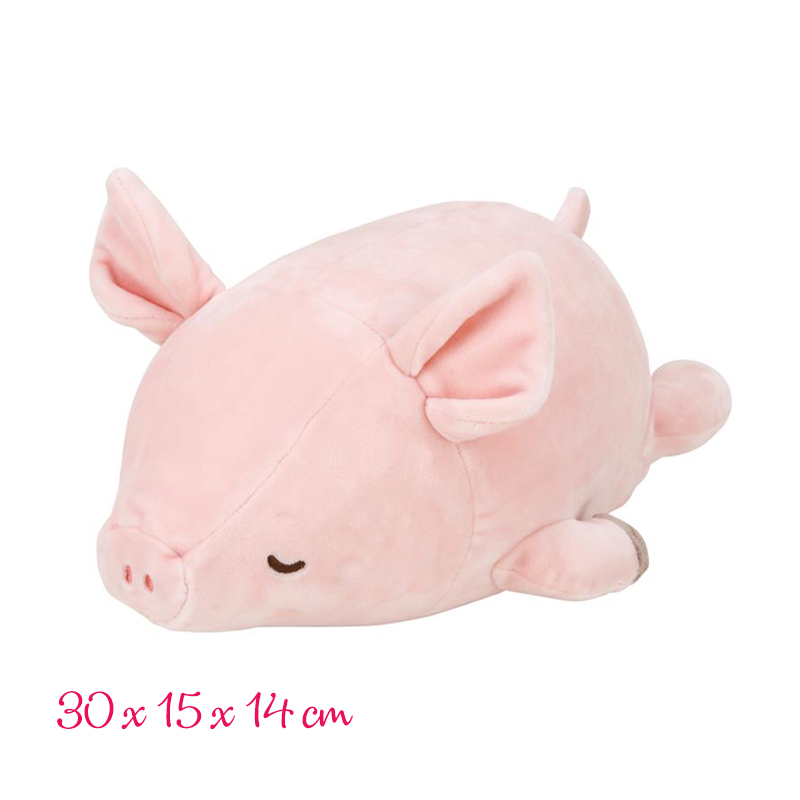 綿花糖 動物 小粉猪 Pinky (nemu nemu) (30x15x14 cm)