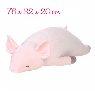 nemu nemu 小粉猪 Pinky 超柔抱枕 (76x32x20 cm)