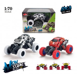 Q版玩具車 合金回力攀爬車 1:70 (約 6.5cm)