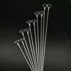 透明氣球杆托 鋁膜/橡膠 氣球 兩用 長70cm 托頭直徑 6cm (5套)