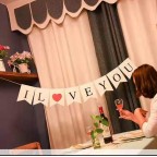 拉旗 I Love You & Marry Me