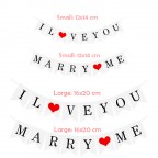 拉旗 I Love You & Marry Me