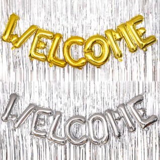 16" Welcome 氣球字串