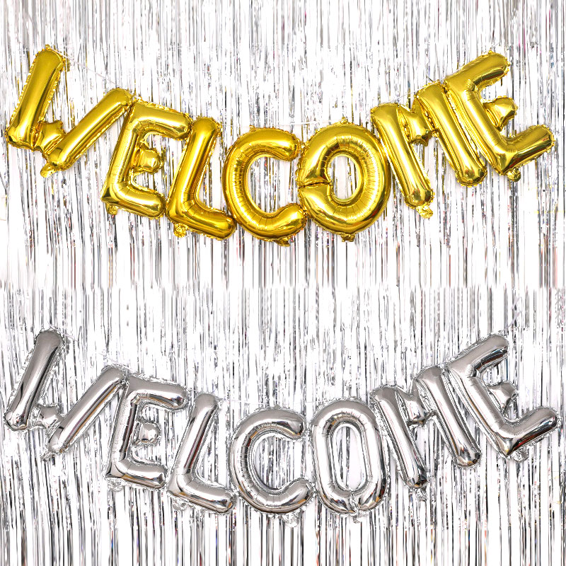 16" Welcome 氣球字串