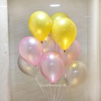 【乳膠氣球束 套裝】12"連充氦氣 (4個起/束)