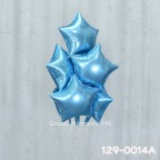 【氣球束】鋁膜氣球 x6 (包充氦氣及重力座)