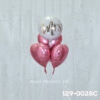 【氣球束】Mr Love Mrs + 鋁膜氣球x3 (包充氦氣及重力座)