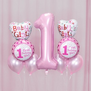 男孩 女孩 1嵗生日 氣球套裝