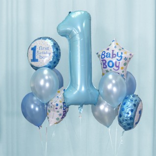 男孩 女孩 1嵗生日 氣球套裝
