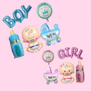 男孩 女孩 彌月 週歲 氣球套裝