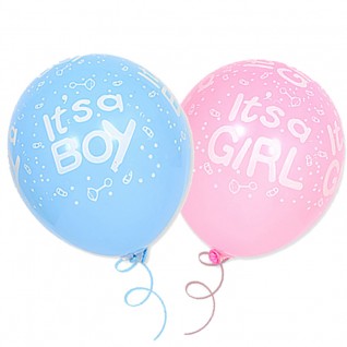 12" 橡膠氣球 it is a boy | it is a gril (10個/包)