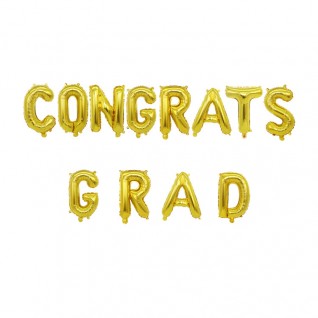 16" CONGRATS GRAD 字母 鋁膜氣球