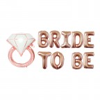 16" BRIDE TO BE 鋁膜氣球套裝