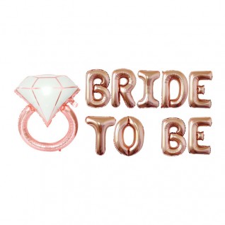 16" BRIDE TO BE 鋁膜氣球套裝