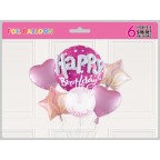 Happy Birthday 氣球 套裝 (6pcs)