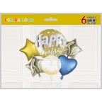 Happy Birthday 氣球 套裝 (6pcs)