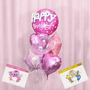 Happy Birthday 氣球 套裝 (6pcs)