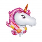 Girl Unicorn Horse 鋁膜氣球 113x92 cm