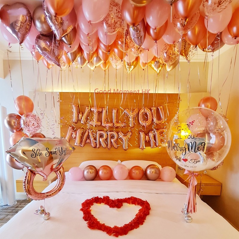 【Marry Me 套裝 C】可以 單買氣球 或 代充氣 或 代佈置