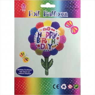 太陽花 Birthday 鋁膜氣球 55x70cm