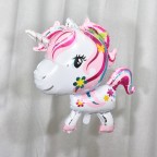 Girl Unicorn Horse 鋁膜氣球 105x70 cm