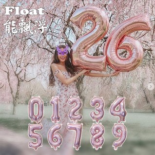 40" 數字 鋁膜氣球 3種顏色