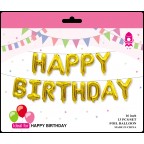 16" Happy Birthday 鋁膜氣球套裝