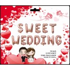 16" Wedding 字串 鋁膜氣球套裝