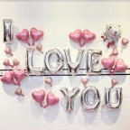 14" I Love You 鋁膜氣球