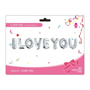 14" I Love You 鋁膜氣球